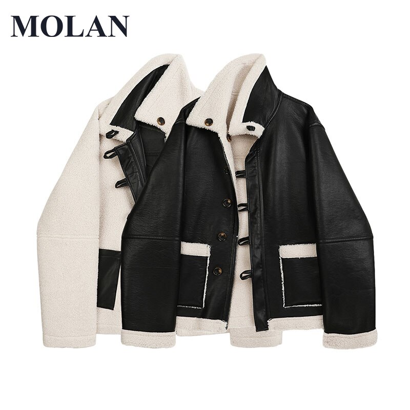 MOLAN Faux Fur Overcoat  2021 Ż纹   Ҹ..